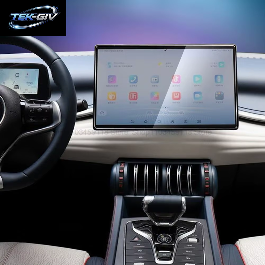 Displays Chutz Folie Aus Gehärtetem Glas Für Byd Atto 3 Yuan plus 12,8 15,6 Auto Zoll Zoll GPS Navigation Anti-Scratch