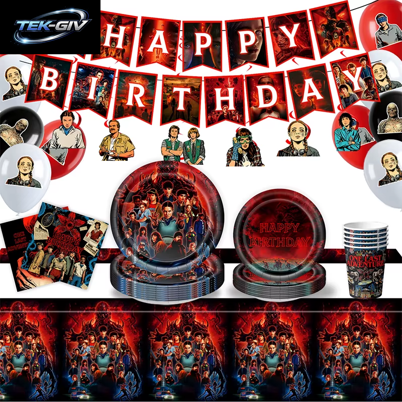 Geburtstag Party Dekorationen Kit Tischdecke Serviette Tasse Geburtstag Banner Teller Ballon Party Supplies