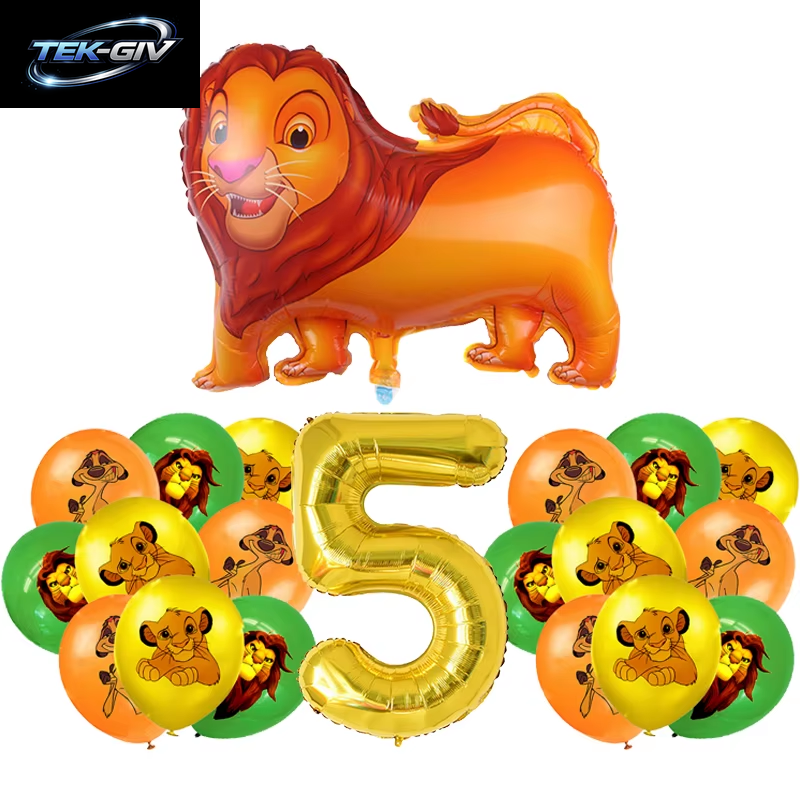 Disney Der König Der Löwen Geburtstag Party Dekoration Neue Teller Tassen Servietten Tischdecke König Löwe Geburtstag Ballon Party Favor Ballon