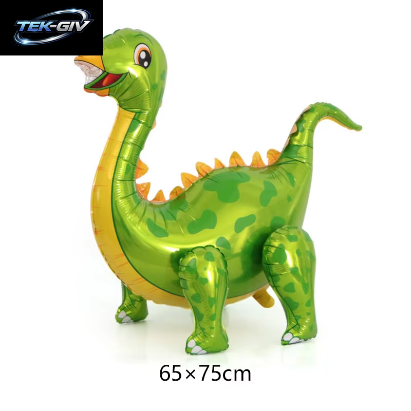 3D Stehender Dinosaurier Ballon Cartoon T Rex Dino Folienballon Für Party Dekoration Kindergeburtstag Partyzubehör