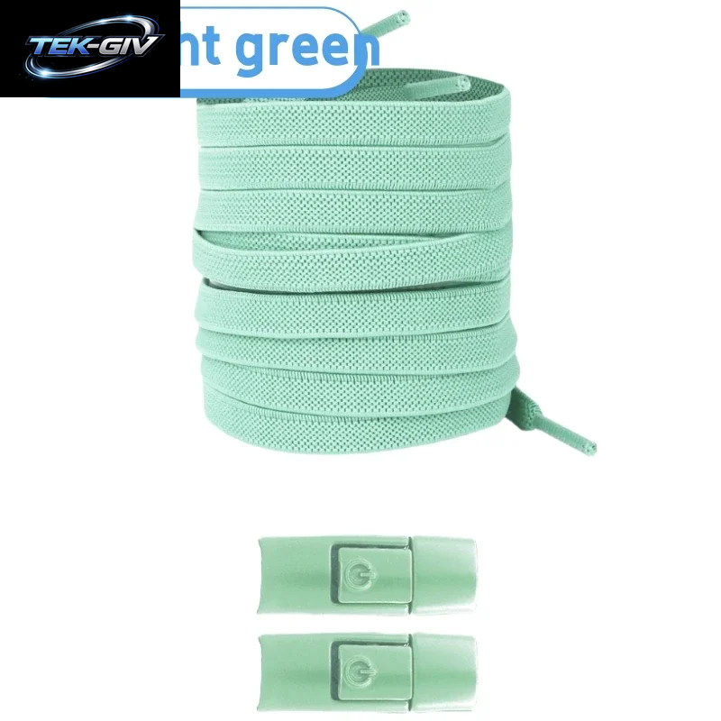 Neu Ohne Krawatten, Elastische Schnürsenkel, Keine Krawatte, Schnürsenkel, Press-Lock-Schnürsenkel, Sneaker, Kinder Und Erwachsene, 8 Mm, Verbreiterte Flache Schnürsenkel Für Schuhe