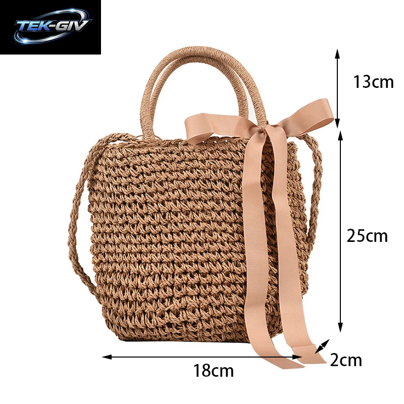 Yogodlns Sommer Stroh Tasche Für Frauen Mode Halbkreis Umhängetaschen Rattan Handgemachte Messenger Handtasche Reise Strand Taschen Tote