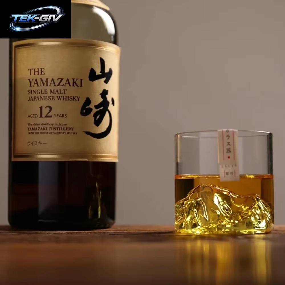 5 Unzen 3D Guanshan Whisky-Gläser-Set Transparentes Kristallglas Geeignet Für Whisky Cognac Cocktail Eiswein