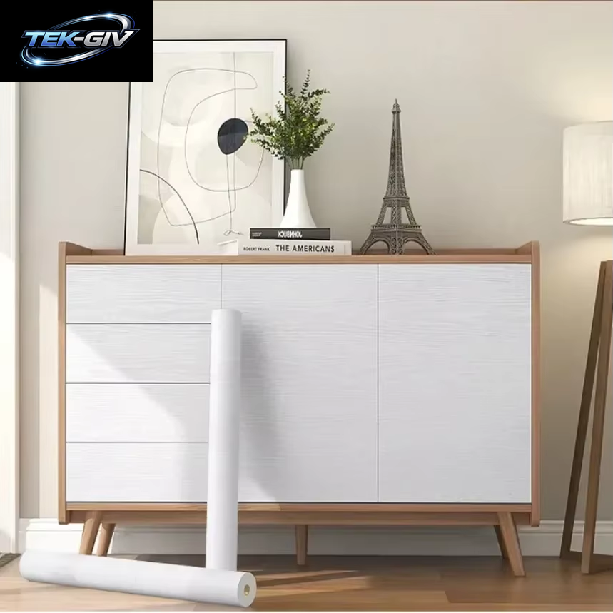 90Cm Breite Holzmaserung Pvc-Tapete Für Tür Kleider Schrank Schrank Tisch Möbel Wasserdichte Selbst Klebende Aufkleber Wohnkultur Film