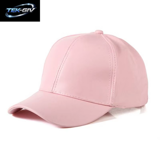 1PC Unisex Solide Männer Frauen Baseball Kappe PU Leder HIP HOP Snapback Caps Hüte Für Männer Baseball Caps Schwarz Einstellbare Hut