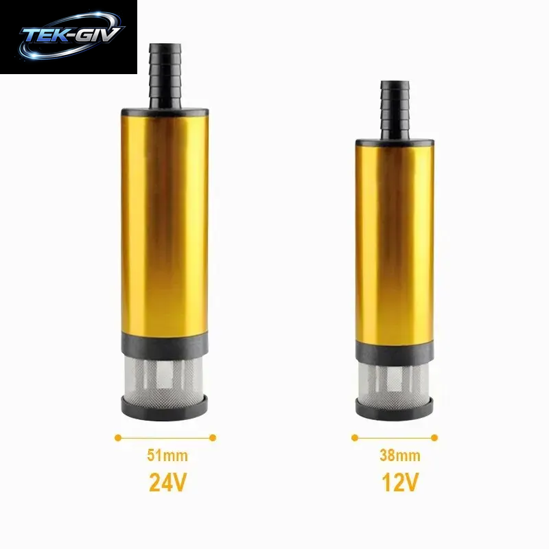 51MM 38MM Auto Elektrische Ölpumpe 12V 24V Für Pumpen Diesel Öl Wasser Tauch Aluminium Legierung Shell Kraftstoff Transfer Pumpe