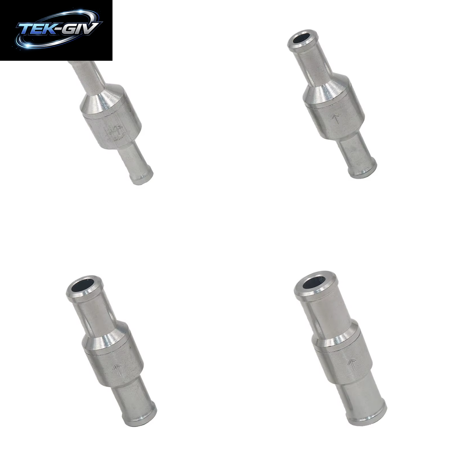 6–12 Mm Rückschlagventil, Chrom, Einweg-Rückschlagventil, Aluminium, Kraftstoff, Wasser, Gas, Luft, Vakuum, 6 Mm/8 Mm/10 Mm/12 Mm
