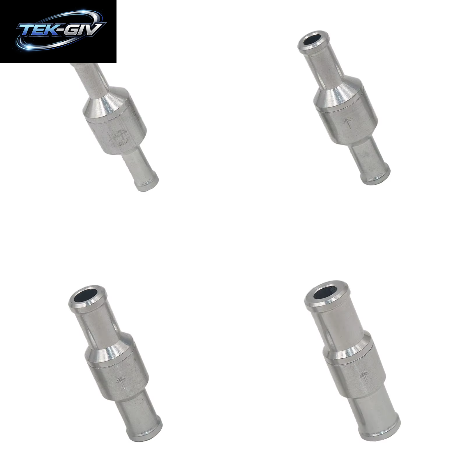 6–12 Mm Rückschlagventil, Chrom, Einweg-Rückschlagventil, Aluminium, Kraftstoff, Wasser, Gas, Luft, Vakuum, 6 Mm/8 Mm/10 Mm/12 Mm