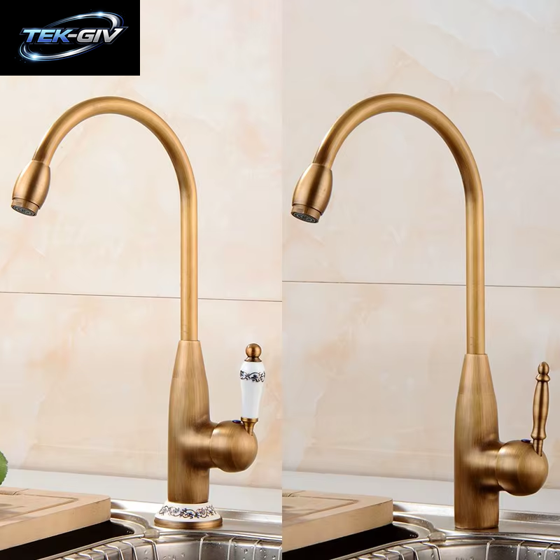 Küchen Armaturen Antik Bronze Wasserhahn Für Küchen Mischer Wasserhahn Mit Keramik Kran Kalt Und Heiß Küchen Spüle Leitungs Wasser Mischer