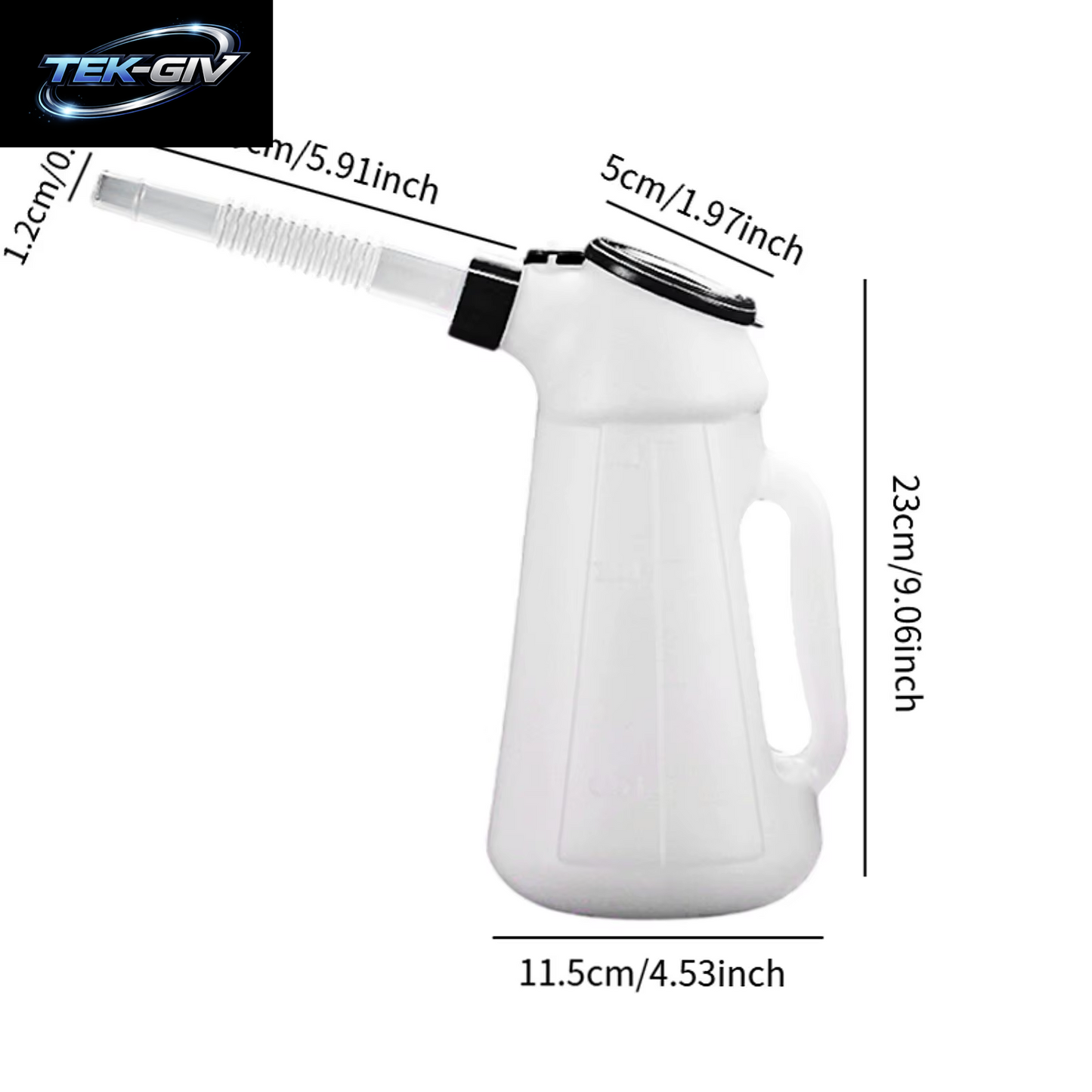 1,2 L/2 L/3 L/4 L/5 L Öl-Messbehälter, Öl-Spender-Dose Mit Auslauf Zum Schmieren Von Automaschinen, Heimfahrzeugen, Auto-Ölkrug