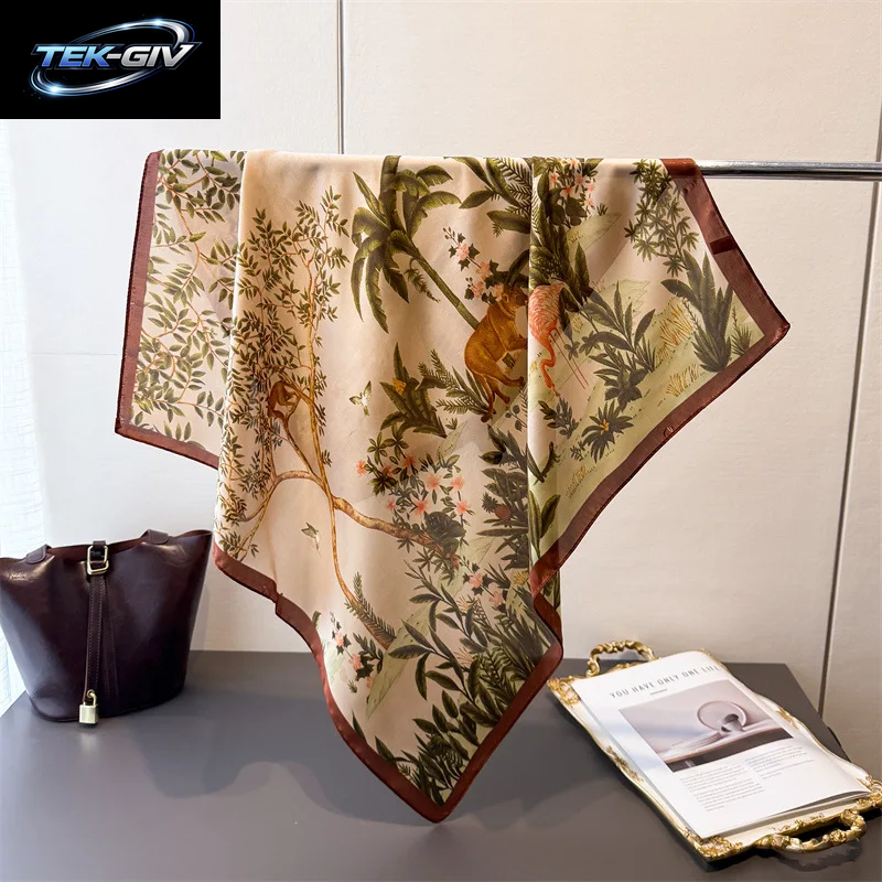 Luxus Neue Gedruckt Schals Frauen Seidenschal Frühling Und Sommer Blumen Dekorationen Kleine Krawatten Haarbänder Taschen Großhandel