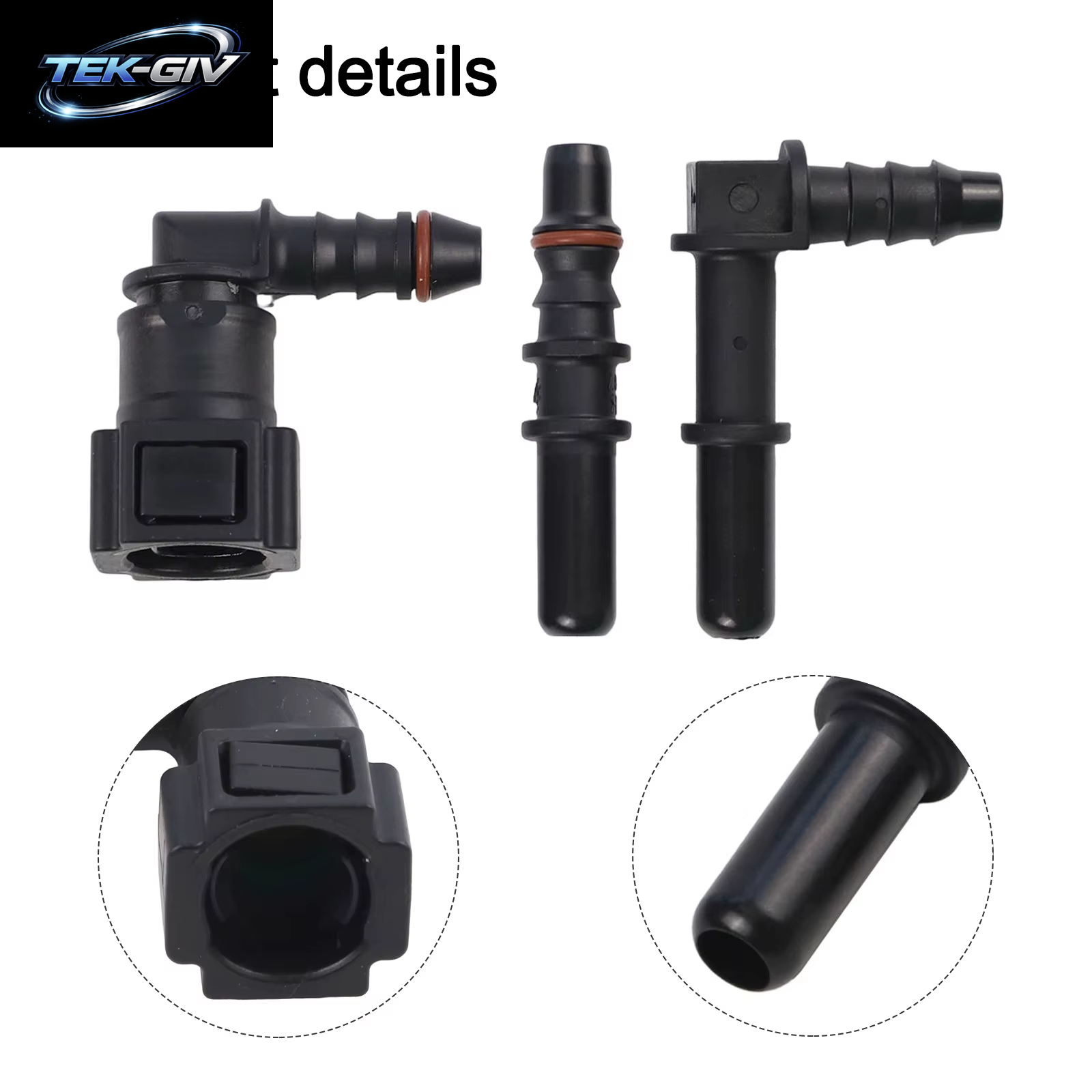 Autos Kraftstoffleitungsschläuche Schnellverschluss Winkel 7,89 Mm ID6 Fitting Auto Kraftstoffleitung Gummischlauchkupplung Zubehör