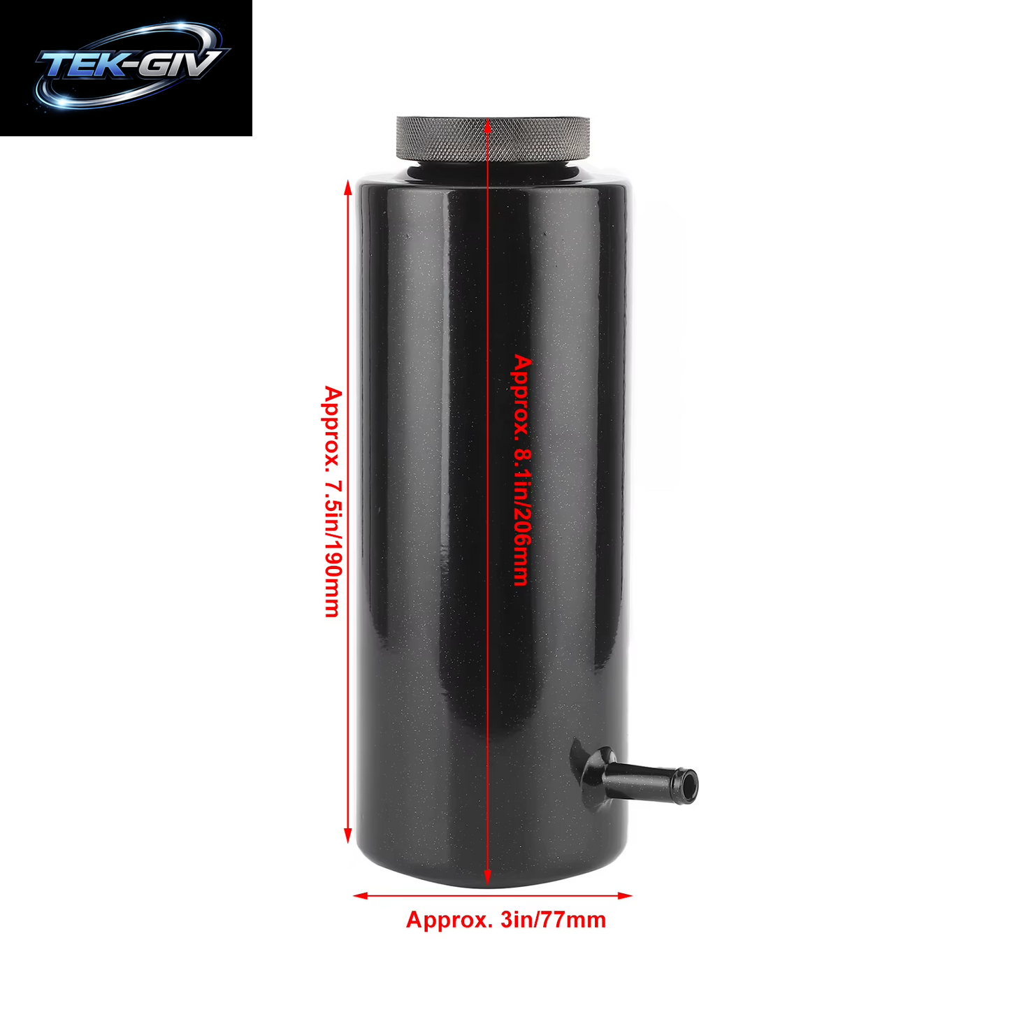 Universal Kühlmittel Kühler Kühlmittel Tank 800Ml Ausgleichs Behälter Kühl Verschluss Flasche Überlauf Behälter Aluminium Autozubehör