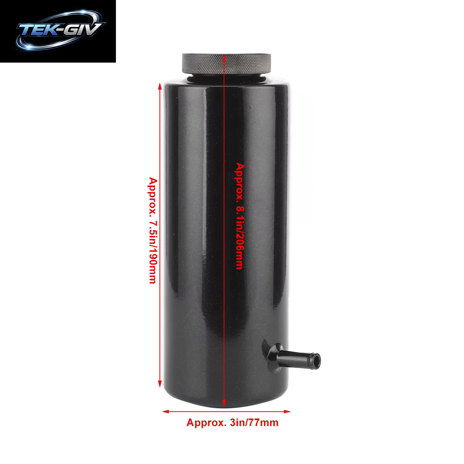 Universal Kühlmittel Kühler Kühlmittel Tank 800Ml Ausgleichs Behälter Kühl Verschluss Flasche Überlauf Behälter Aluminium Autozubehör