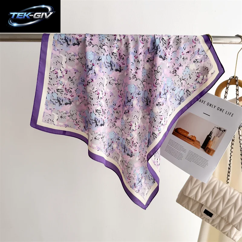 Luxus Neue Gedruckt Schals Frauen Seidenschal Frühling Und Sommer Blumen Dekorationen Kleine Krawatten Haarbänder Taschen Großhandel