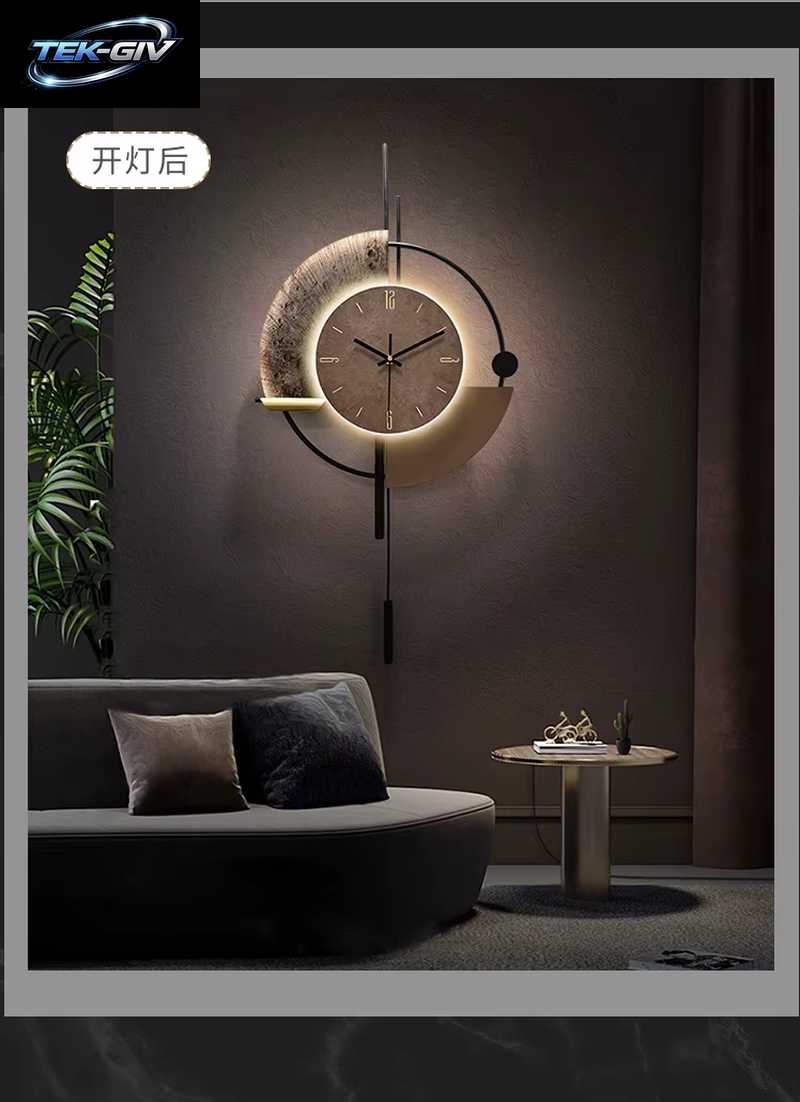 Ein Künstler Des Lebens Sein, Moderne, Minimalistische, Sprachgesteuerte, Leuchtende Wanduhr