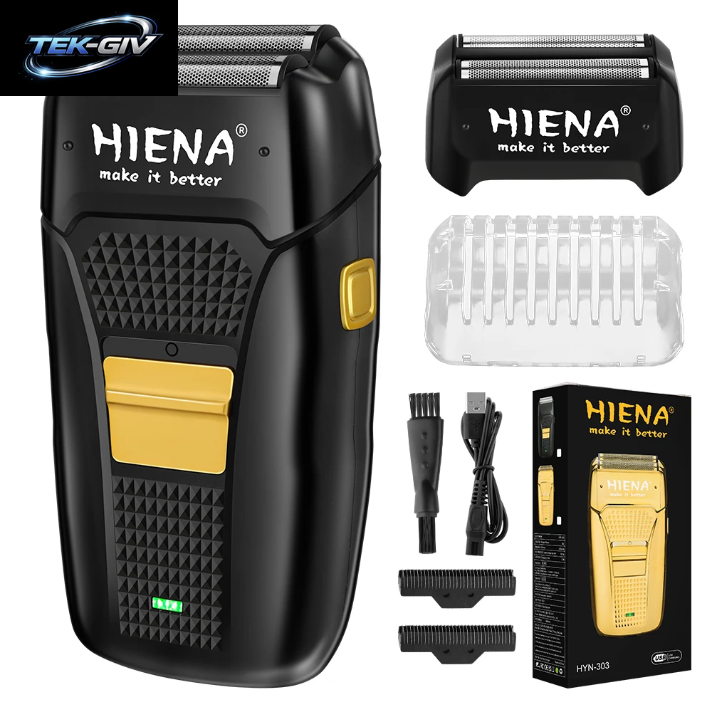 Hiena Finish Machine Elektrische Profi-Haarschneidemaschine Barttrimmer Wiederaufladbarer Herrenrasierer Haarschneideset
