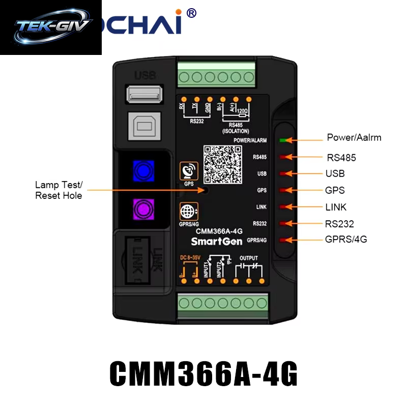 Smartgen CMM366A-ET Kabelgebundenes Ethernet Cloud Server Kommunikationsmodul Internet Monitor Bedienfeld CM366A-WIFI