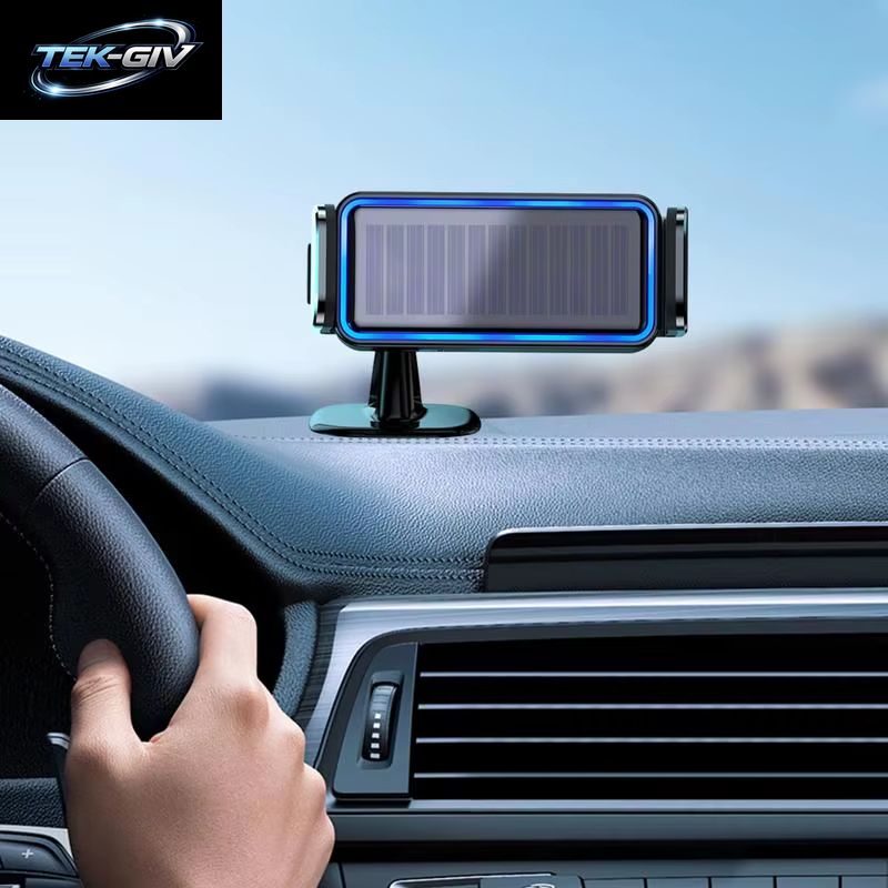 Auto Elektro-Telefon Halter Auto-Klemm Halterung Solar Betriebener Clip Mit Geräuschlosem Motor Armaturen Brett Entlüftung Kompatible Windschutz Scheibe