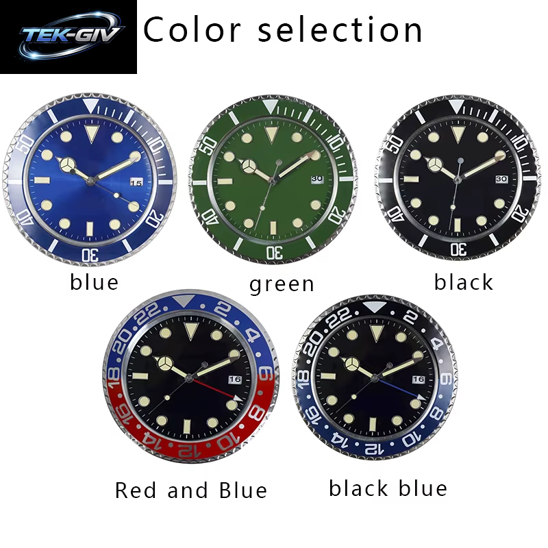 34 Cm Luxus Kreative Wanduhr Moderne Metall Design Kunst Wanduhr Hause Große Digitale Leucht Schlafzimmer Dekoration Uhr