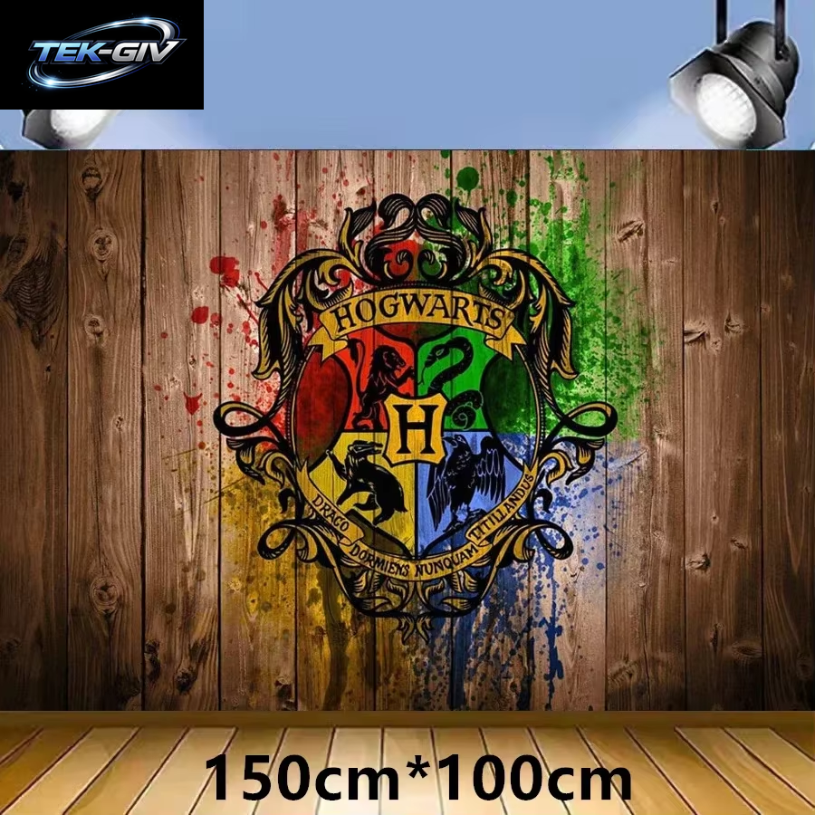 Harry Potter Ballon Hogwarts Hintergrund Eule Schule Happy Birthday Banner Party Dekoration Tortendekoration Einweg-Tischgeschirr