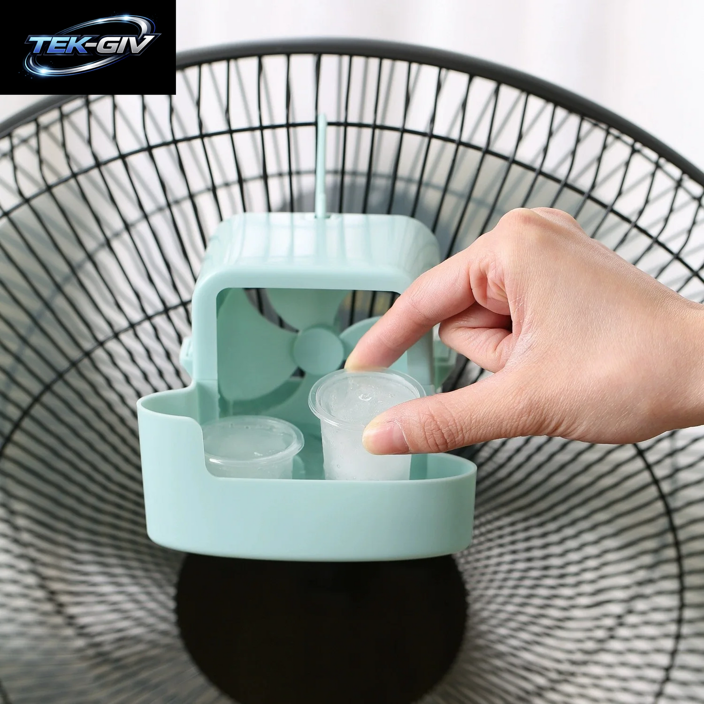 Ventilator-Luftbefeuchter-Kühler, Haushalts-Standventilator Mit Wasserkühlung, Mini-Klimaanlagen-Ventilator Für Den Schreibtisch, Kleine Lüfter Zur Linderung Von Sommerhitze
