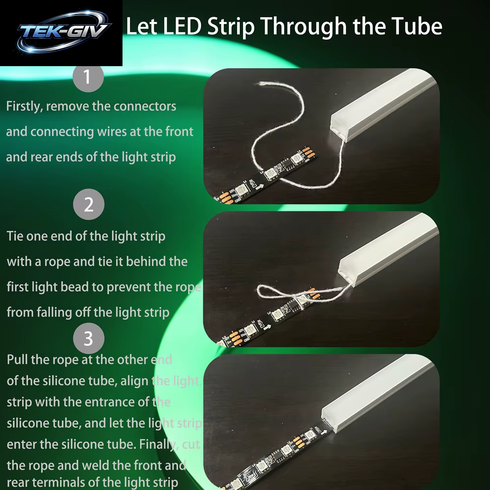 IP67 Wasserdichte Flexible LED Neon Silikon Licht Rohr Für WS2812B WS2811 WS2815 5050 COB RGB Licht Streifen Outdoor Dekoration