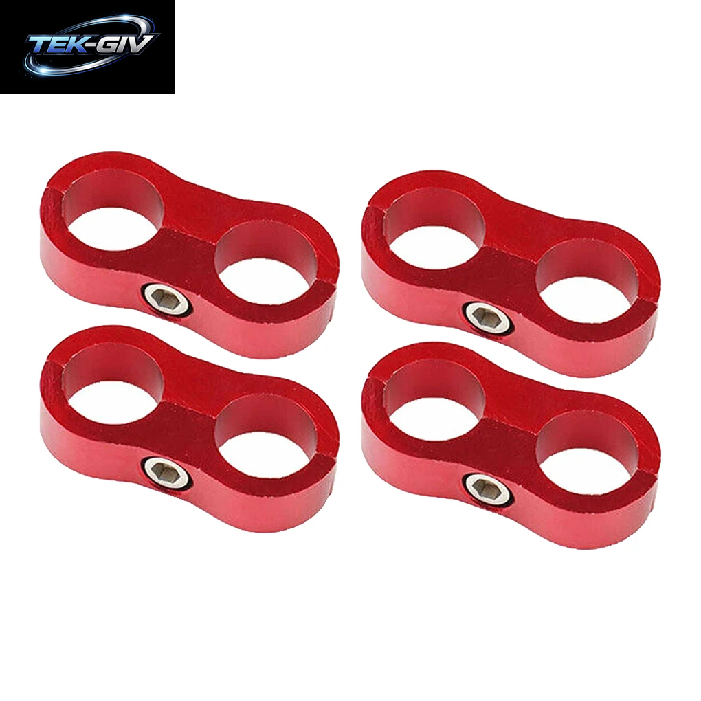 4 Teile/Los 6An Schlauch Separator Klemme Halterung Adapter Für 3/8 "Öl Kraftstoffs Ch Lauch Leitung