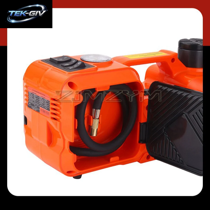 5 Tonnen 4-In-1-Auto-Bodenheber, Elektrischer Hydraulischer Autoheber, 12 V, Mit Luftpumpe, Led-Licht Für Auto-Lkw-Reifenreparaturwerkzeug
