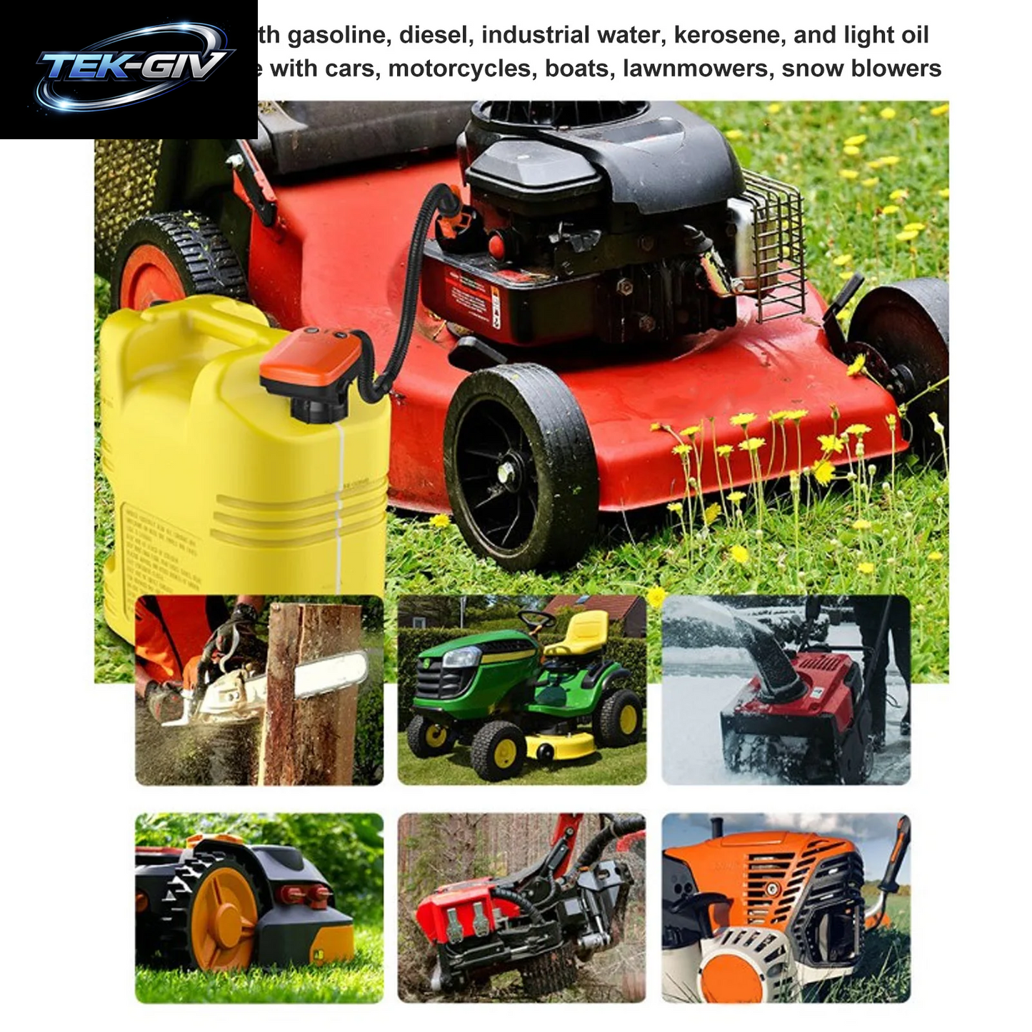 Autokraftstoff-Transfer Pumpe Mit Auto-Stop-Sensor Lecks Chutz 2,4 Gpm/9,0 Lpm Transfer Pumpe Öl Wasser Kraftstoff Transfer Zubehör