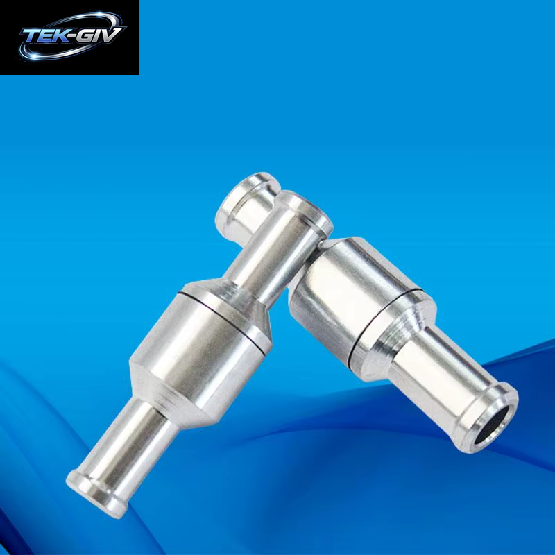 6/8/10/12Mm Nicht-Rück One-Weg Kraftstoff Überprüfen Ventil Aluminium Legierung Benzin Für Schlauch Vakuum Auto Automobil Öl Wasser Pumpen