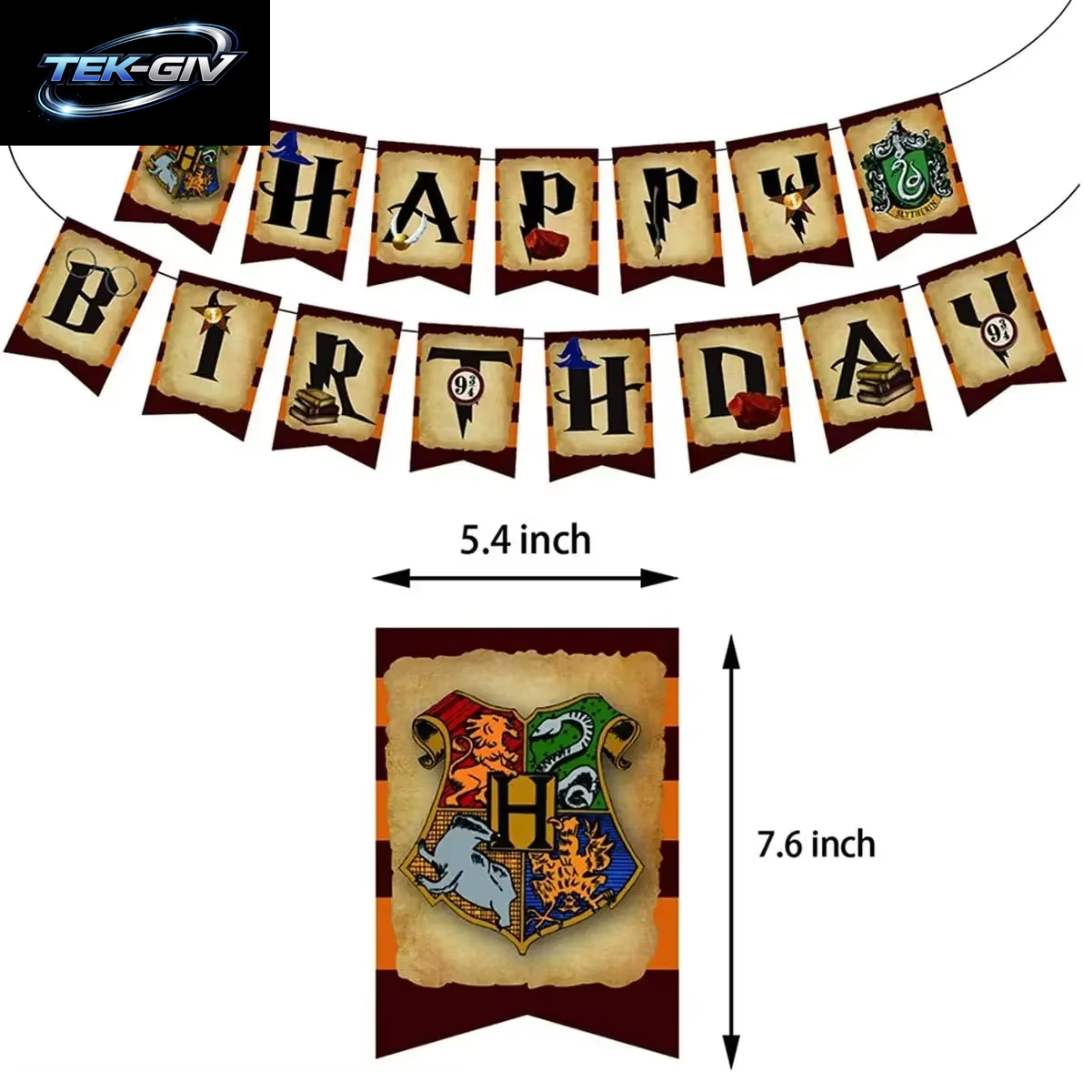 Harry Potter Ballon Hogwarts Hintergrund Eule Schule Happy Birthday Banner Party Dekoration Tortendekoration Einweg-Tischgeschirr