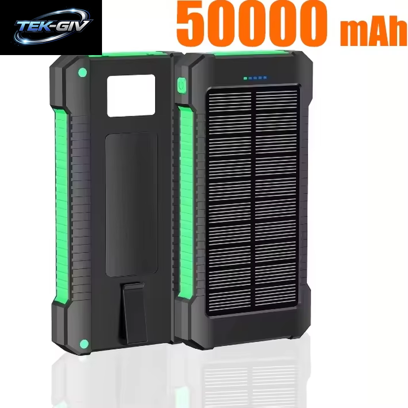 Xiaomi 500000 Mah Wasserdichte Outdoor Solar Power Bank Dual USB Reise Tragbare Solar Telefon Ladegerät Solar Powerbanks Für Camping