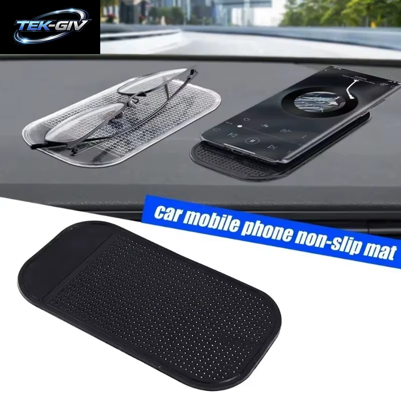 Schwarze Rutschfeste Silikon-Auto-Matte, Magisches Rutschfestes, Rutschfestes Pad, Armaturenbrett, Klebriges Armaturenbrett, Selbstklebende Handy-Handy-Halterung