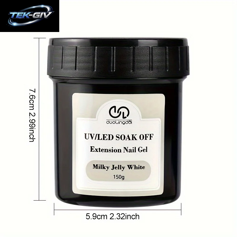 150 G Acryl-Nagelverlängerungsgel – Uv-/Led-Kompatibel, Geruchlos, Soak-Off-Formel Für Harte Gelee, Maniküre Und Nagelaufbau