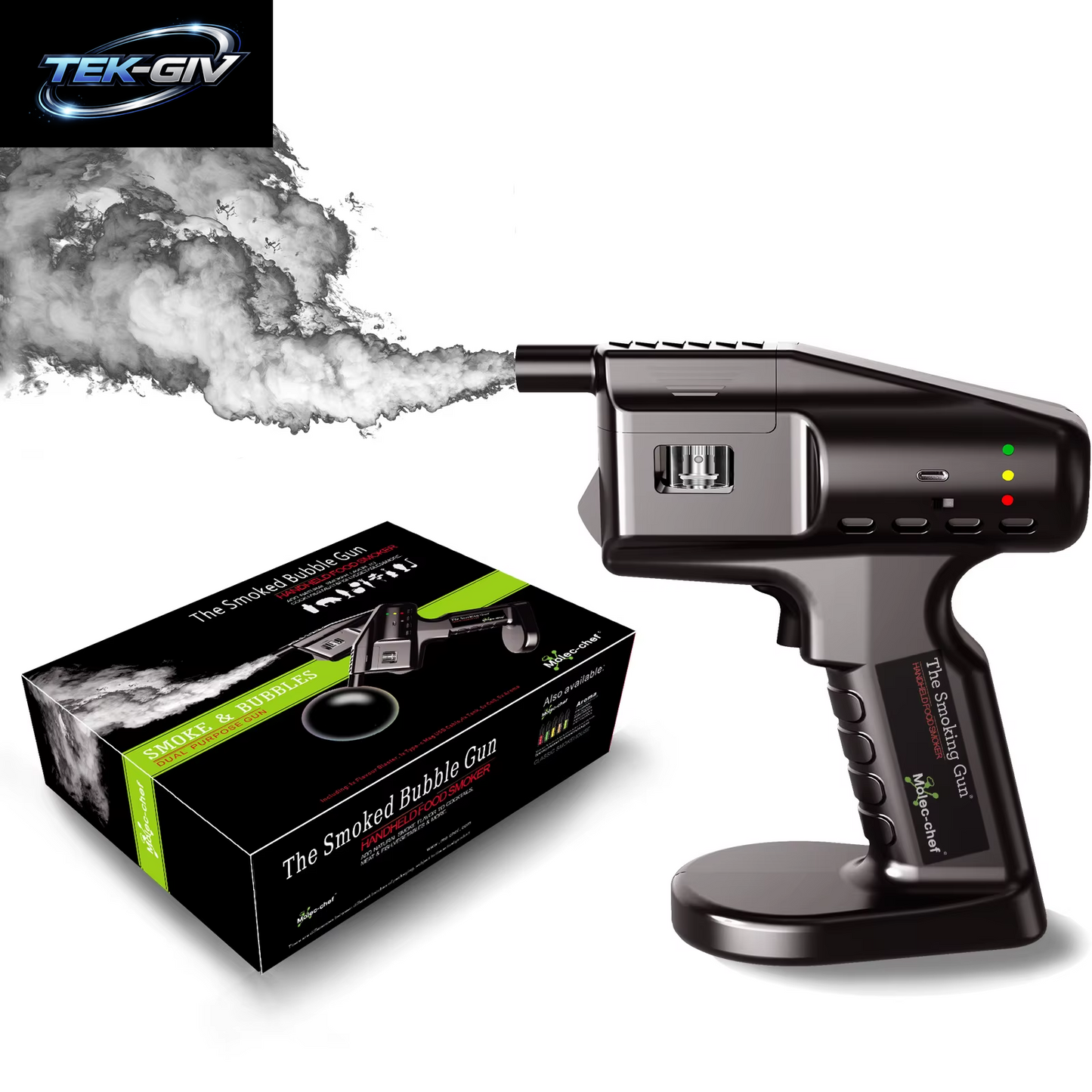 Smoking Flavour Blaster Cocktail Smoker Bubble Gun Barman Barkeeper Kit Smok Food Accessories Home Brewing & Wine Making Barware