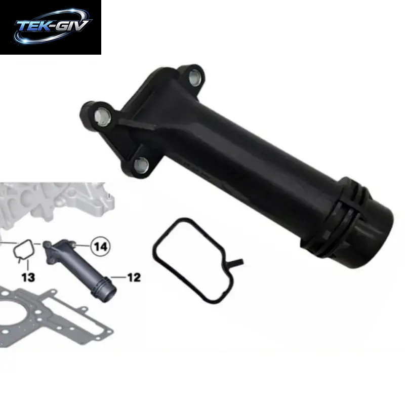 11127810707 Für BMW F10 F15 F20 E90 E92 E93 Präziser Aluminium-Kunststoff-Motor-Kühlrohradapter Einfache Diy-Installation