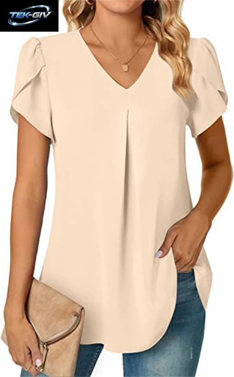 Frauen V-Ausschnitt Splice Spitze Dekoration Pullover Hemd Elegante Botanische Blumen Drucke Weibliche Bluse Sommer Casual Kurzarm Top
