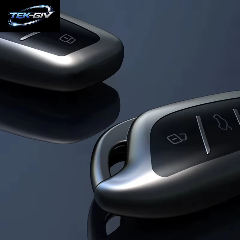 Titangrau Für MG4 2023 Mg4 Ev MG HS GT ZS EV ZX MG5 MG6 Smart Remote Autoschlüsselhülle Schlüsselanhänger Halter Fob Bag Zubehör