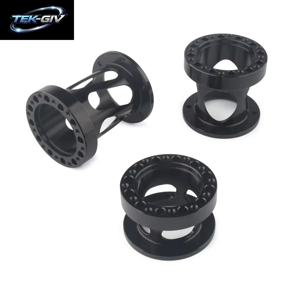 Neuer Ausgehöhlter Universal-Lenkradnaben-Abstandshalter 51/76/101 Mm Lenkradnabe Boss Kit Adapter Abstandshalter Schwarz