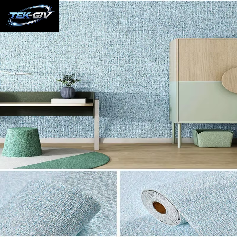 Leinen 3D Schaum Selbstklebende PVC Einfarbig Verdickte Wasserdichte Hintergrund Wand Renovierung Tapete Wand Aufkleber Wohnkultur