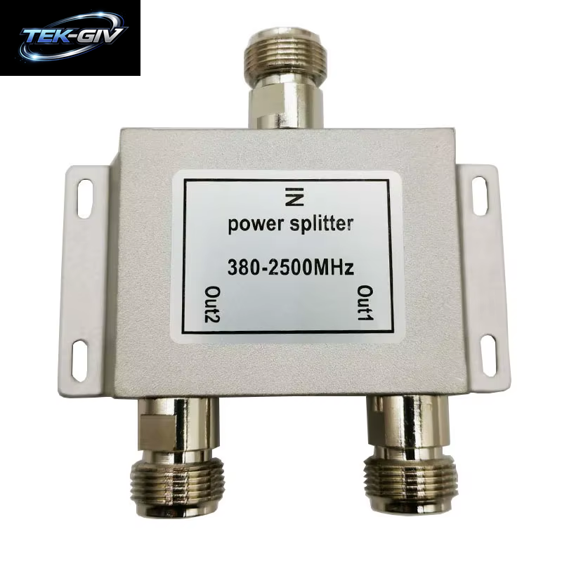 RF Koaxial Splitter 1 Zu 2 Way Power Splitter 380-2500Mhz Signal Booster Divider N Weibliche 50Ohm Schnelle Verschiffen