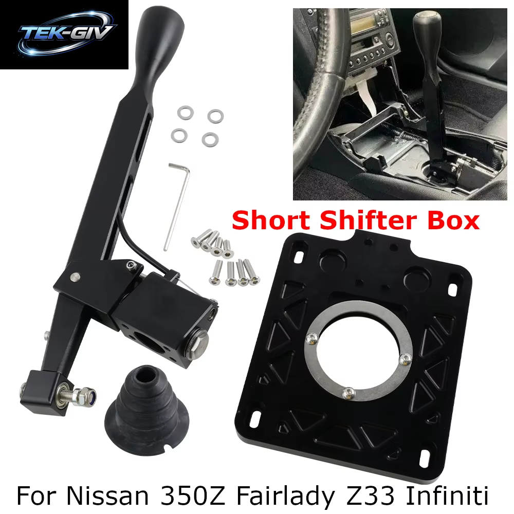 Für Nissan Short Shifter Box 5 6 Speed Lockout Gears Hebel Aluminium Billet Schwarz Für Nissan 350Z Fairlady Z33 Infiniti G35