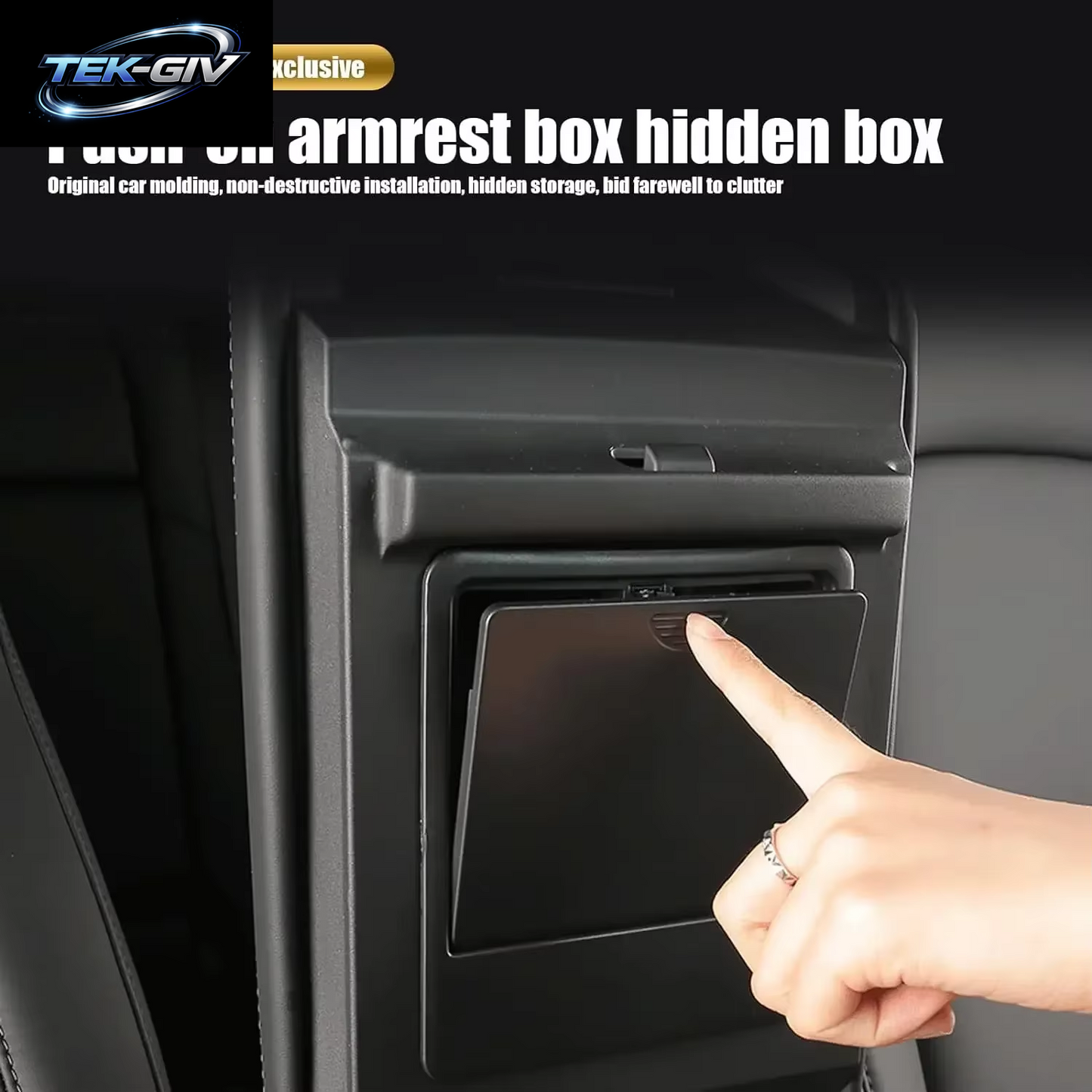 Für Tesla Modell 3 Modell Y 2021 2022 2023 Auto Center Konsole Organizer Armlehne Versteckte Lagerung Box Auto Lagerung Zubehör