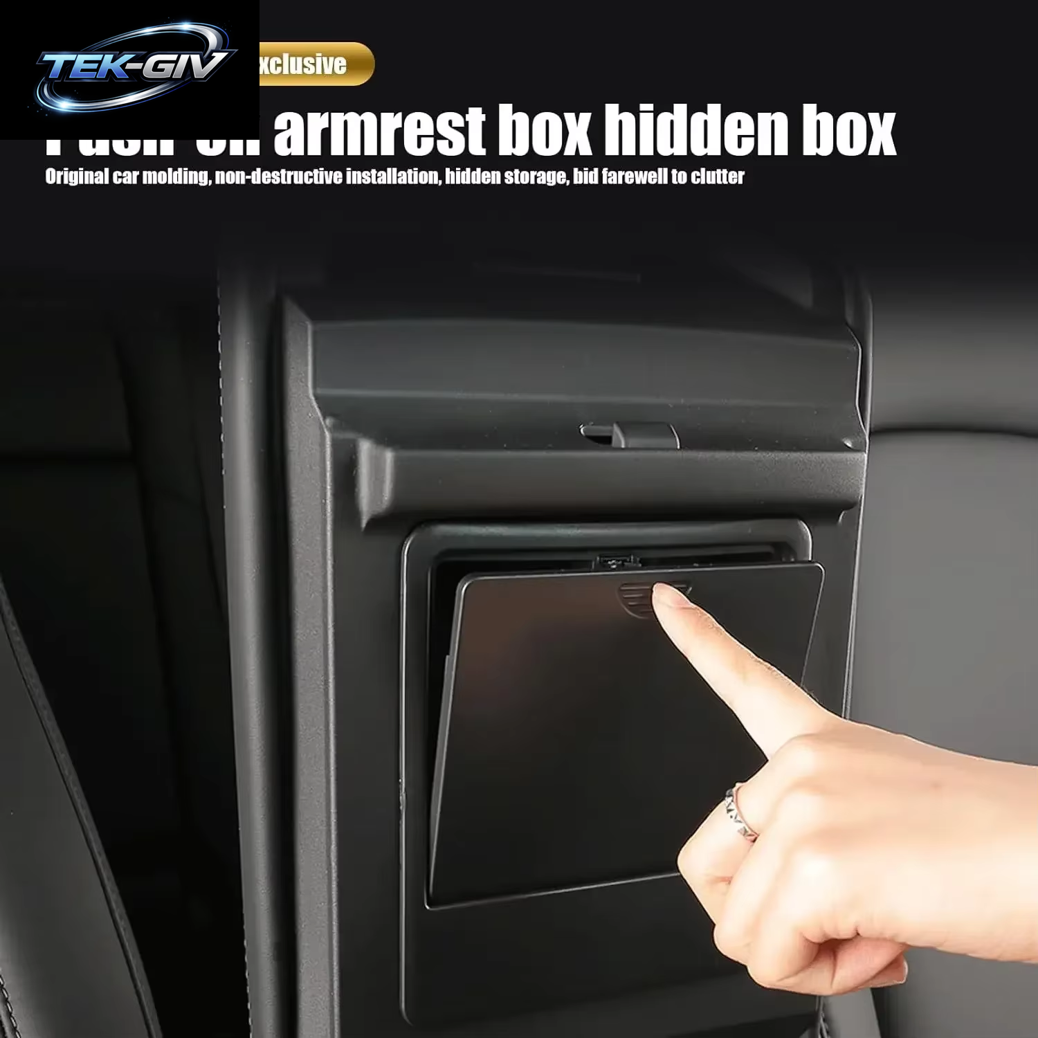 Für Tesla Modell 3 Modell Y 2021 2022 2023 Auto Center Konsole Organizer Armlehne Versteckte Lagerung Box Auto Lagerung Zubehör
