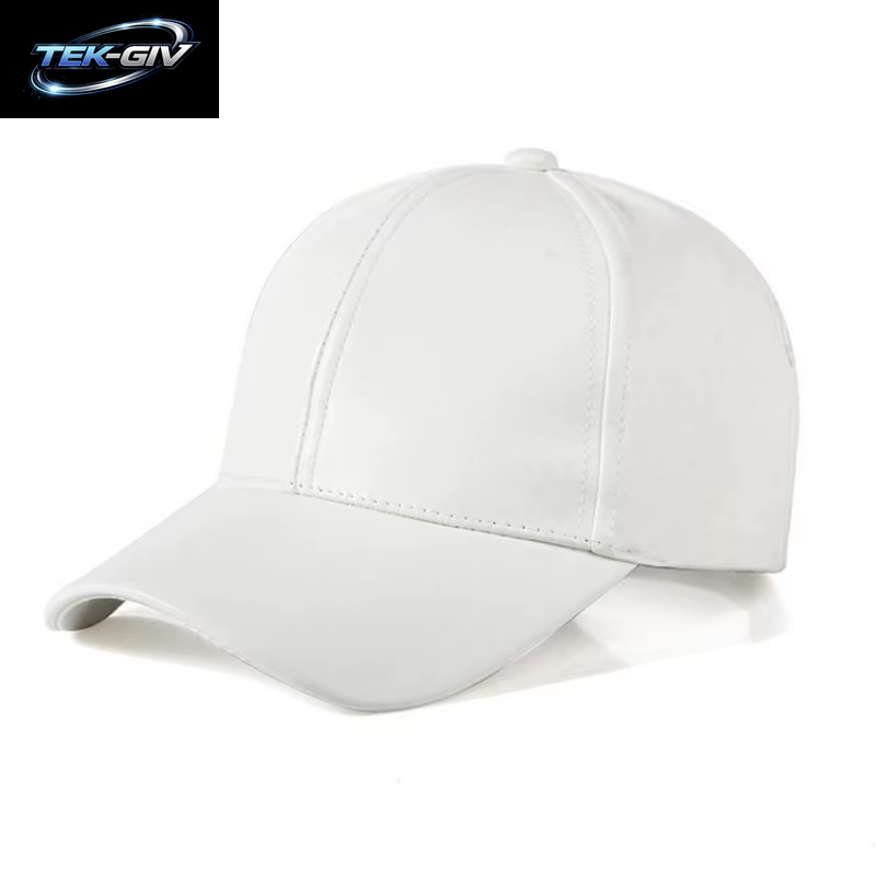 1PC Unisex Solide Männer Frauen Baseball Kappe PU Leder HIP HOP Snapback Caps Hüte Für Männer Baseball Caps Schwarz Einstellbare Hut