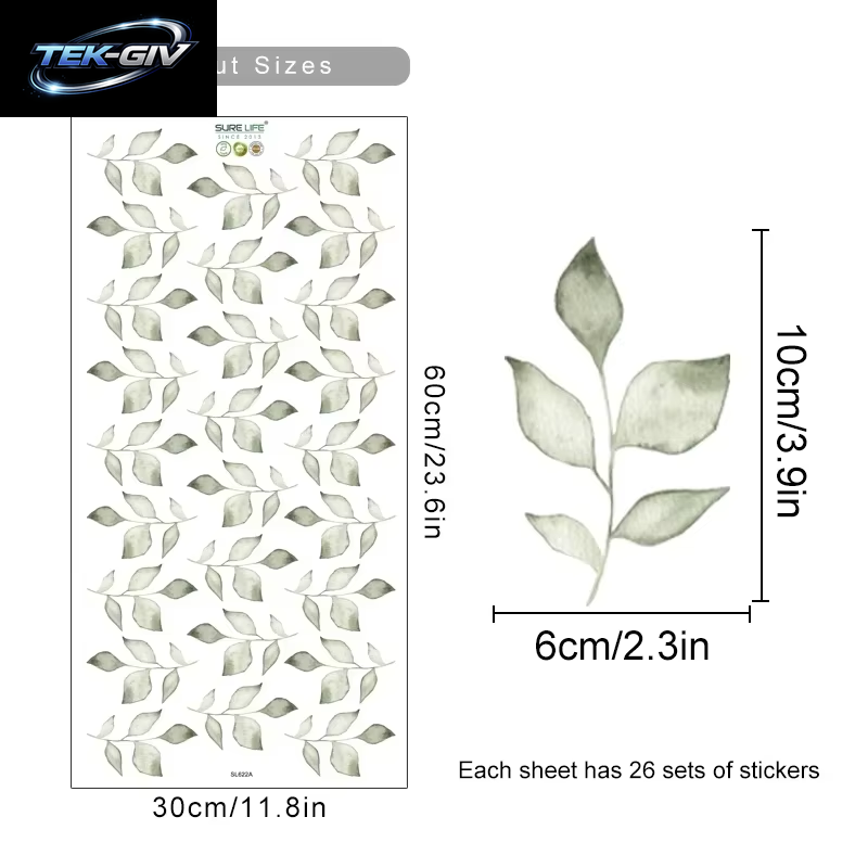 Boho-Blumen-Wandaufkleber Für Kinder, Aquarell, Schlafzimmer, Wohnzimmer, Heimdekoration, Kunst, Umweltfreundlich, Abnehmbare Aufkleber, Pvc-Wandbilder