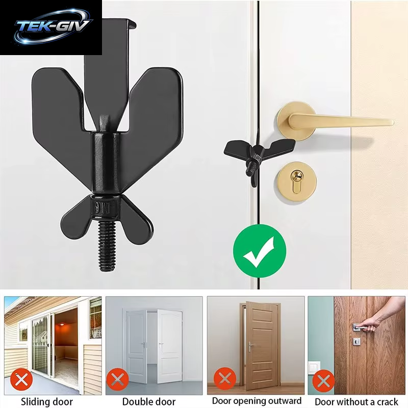 Tragbares Hoteltürschloss Live Alone Selbstverteidigung Türstopper Reise Anti-Diebstahl-Türstopper Kindersicheres Türschloss Sicherheit Home Latch