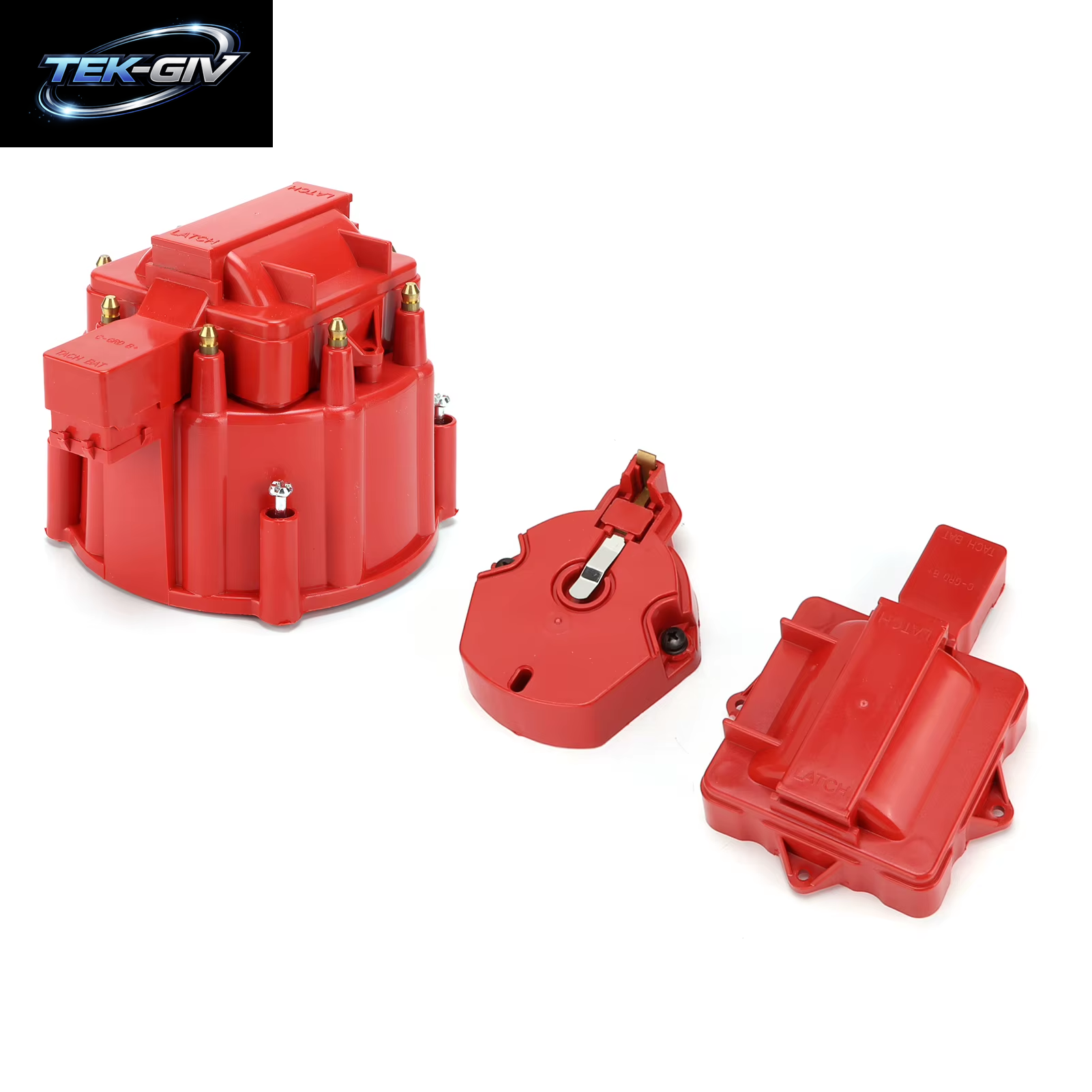 Auto Verteiler Deckel Mit Spulen Rotor Rot Ersatz Für Chevy V8 265 283 307 327 350 383 396 400 402 427 454 472 502 Motor