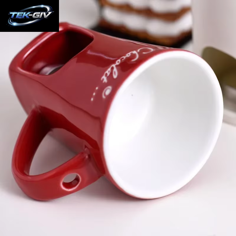 130ML Europäische Kerze Tasse Käse Schokolade Schmelzen Keramik Becher Heizung Lebensmittel Keramik Becher Mit Gabel Kreative Kaffee Becher Geschirr